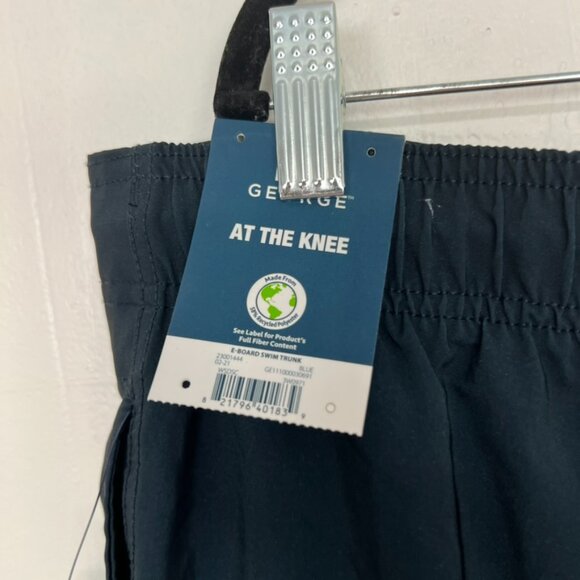 NWT George Swim Trunks Shorts Black Blue XL - Picture 4 of 5